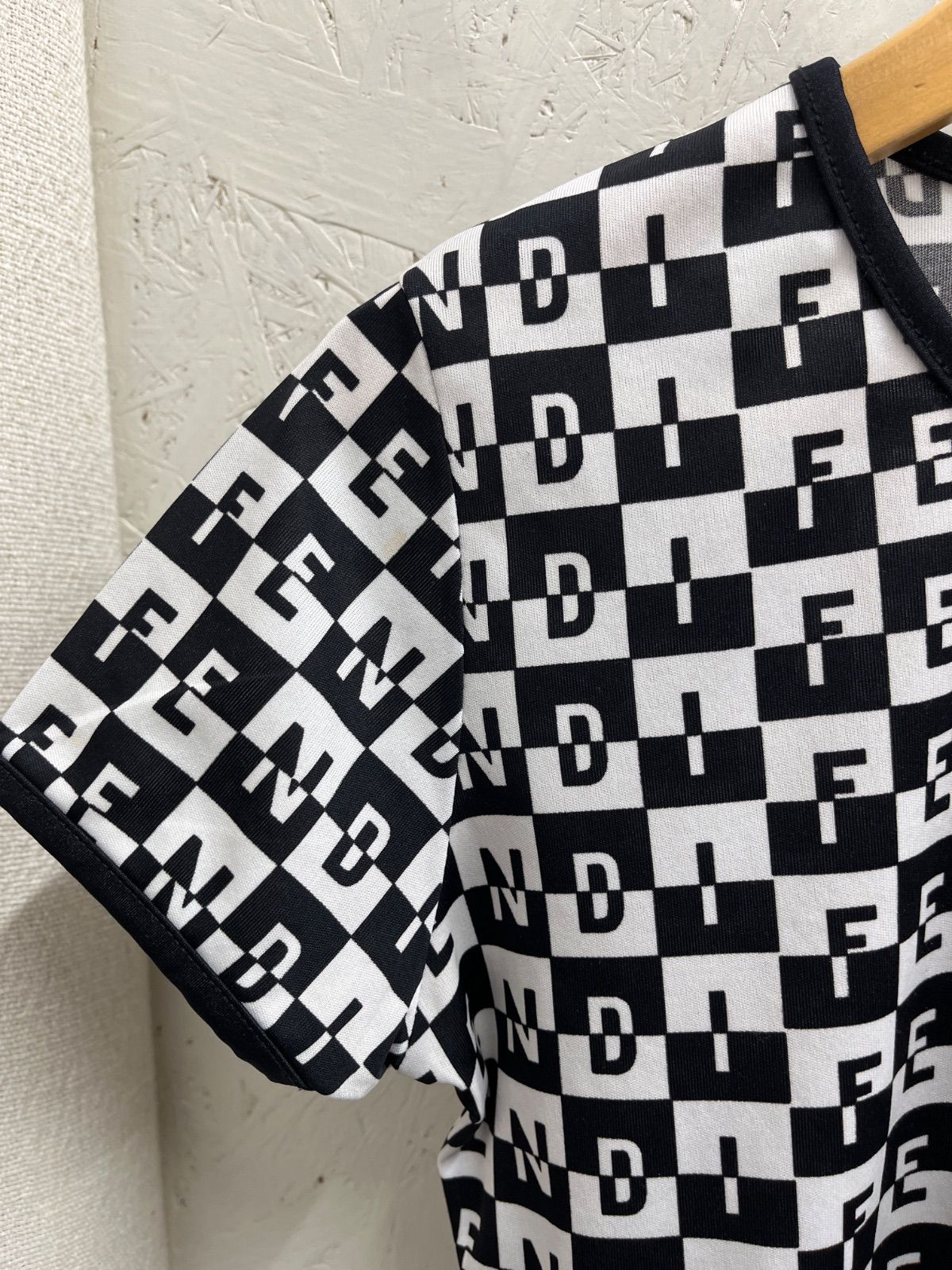 FENDI◆半袖カットソー/42/ナイロン FENDI - FENDI フェンディ Tシャツ・カットソー M 紫 【古着