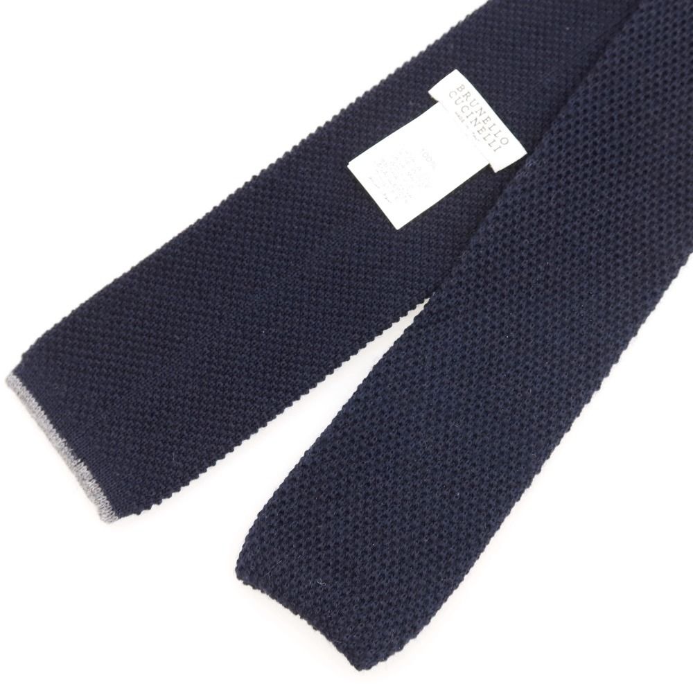 中古】ブルネロクチネリ Brunello Cucinelli ウール ニットタイ 