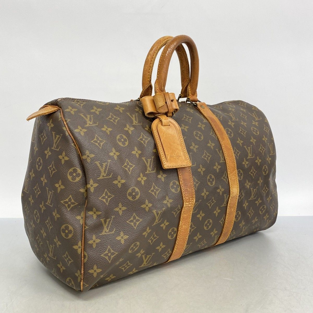 5mb2281-h ルイヴィトン ボストンバッグ モノグラム キーポル45 M41428 ブラウン メンズ レディース ユニセックス