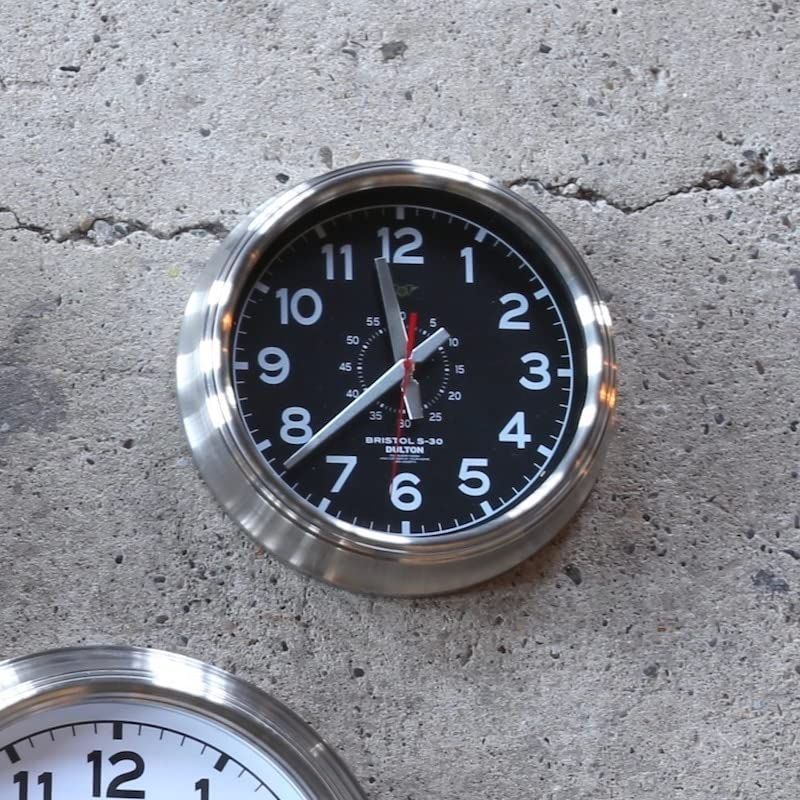 新着商品 クロックブリストル S-30 ウォール ブラック 存在感ある掛け時計 大人のインテリア ダルトン Dulton 直径305mm 奥行65mm K725-925BD