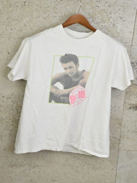 Beverly Hills 90210 Luke Perry Dillion Tシャツ 古着 ヴィンテージ Lサイズ ライトグレー メンズ used F-NEW313