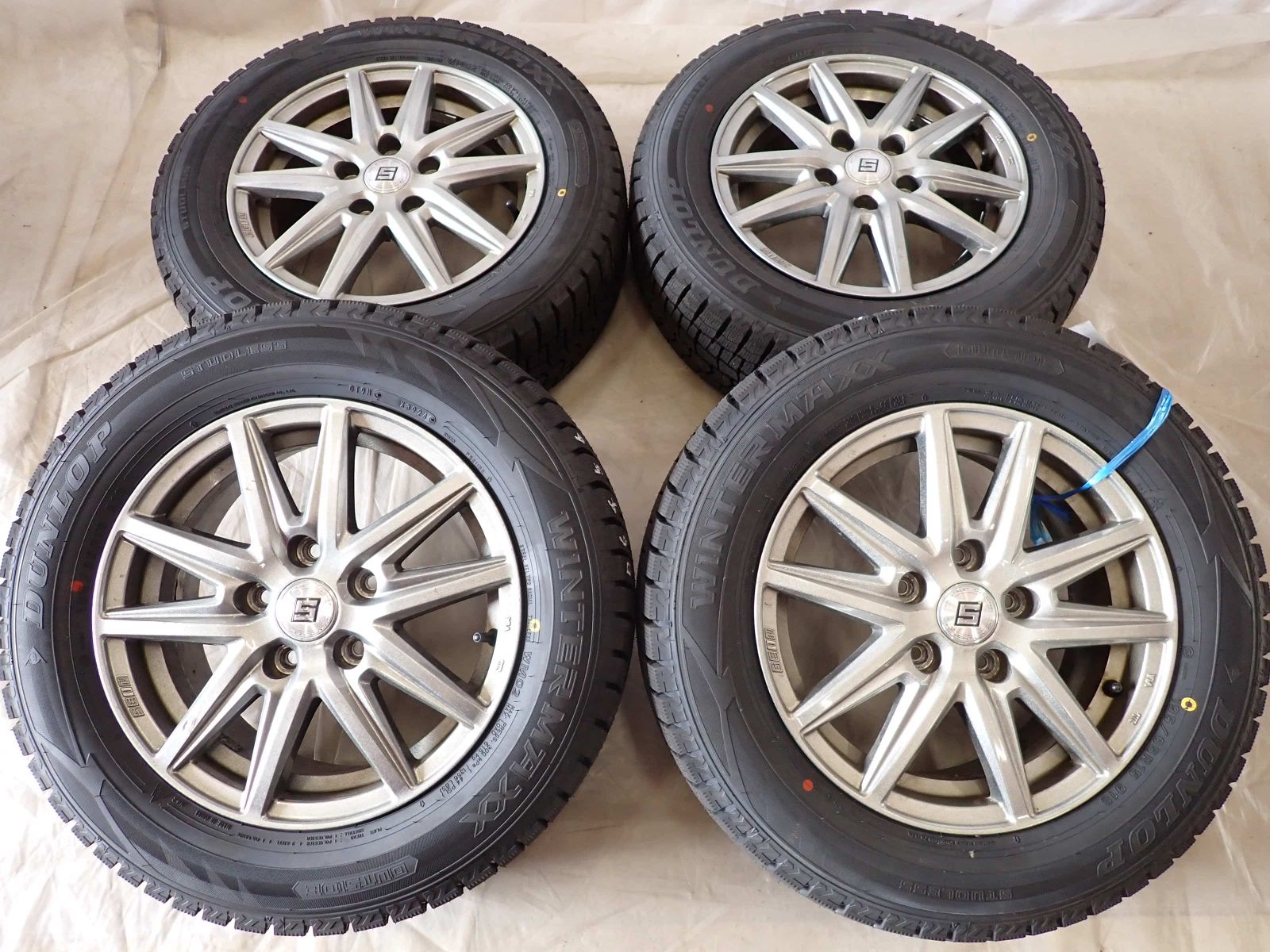 冬新品 2024年製 4本 会社宛 送料無料 195/65R15×6J 91S