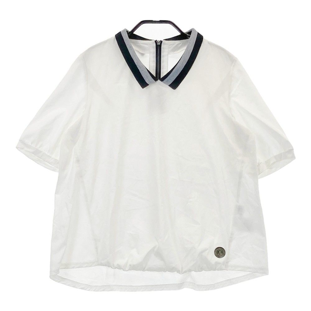 サイズ：38 LANVIN SPORT ランバン スポール  半袖ポロシャツ  ホワイト系 [240101431019] ゴルフウェア レディース ストスト 新品】LANVIN SPORT ランバン スポール 半袖ポロシャツ ホワイト