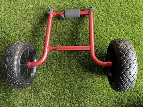 ボートのマウントに差し込むマウントドーリー|ノンパンクタイヤ付き