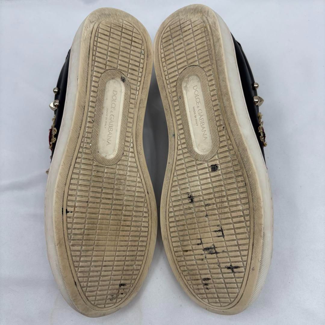 DOLCE&GABBANA ドルチェ&ガッバーナ レザー スニーカー スタッズ