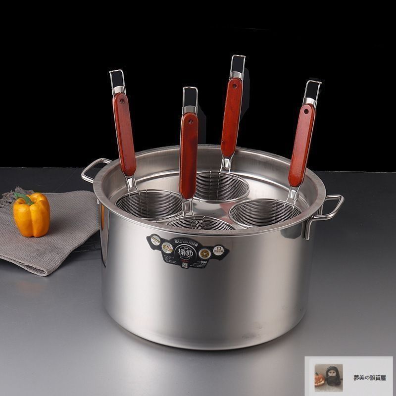 業務用 エコライン麺ゆで鍋+てぼリング