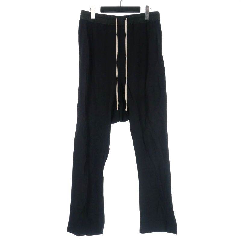 リックオウエンス Rick Owens ドローストリング サルエルパンツ 48 ブラック 黒 RU17S9380-WL 国内正規