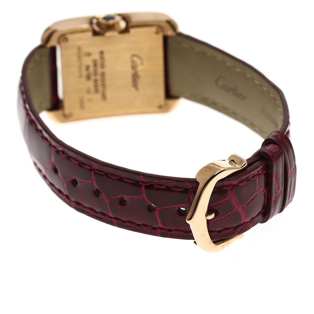 カルティエ CARTIER WJTA0007 タンク アングレーズ SM K18PG 11Pダイヤ  
