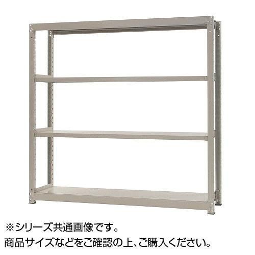【新品・4営業日で発送】中量ラック 耐荷重300kgタイプ 単体 間口1500×奥行600×高さ2100mm 4段 ニューアイボリー (1435465)