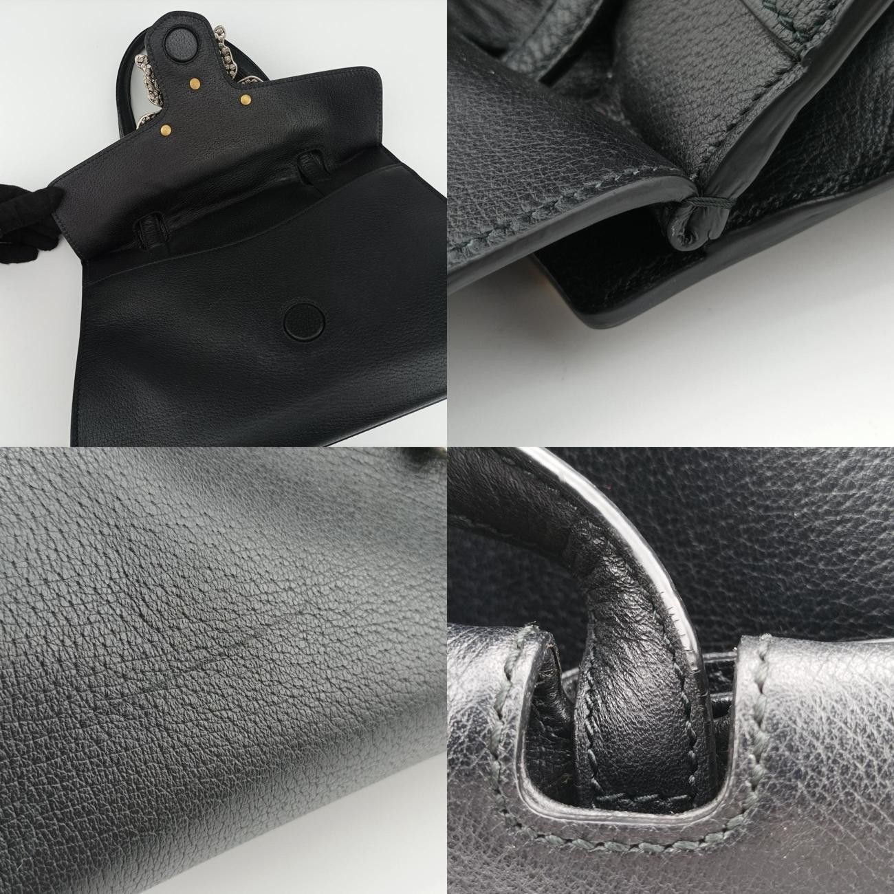 グッチGucciクリスタルバタフライリネアトーテム ブラック×グリーン×レッド×マルチカラー