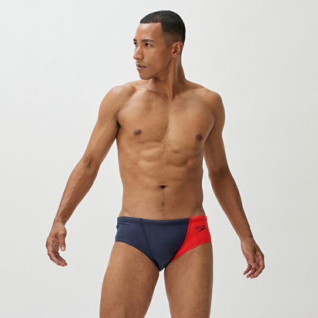speedo スピード FUN PIECE T-S BOX NV*RD Mサイズ ST42303 NR | スポーツ 運動 スポーツ用品 水着 スイムウェア ビキニ ボックス メンズ 男性 トレーニング アクティブスイマー 練習用 耐塩素性 4WAYストレ