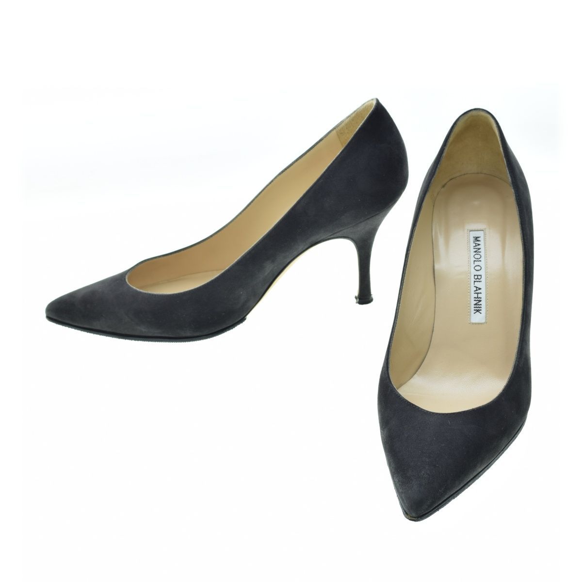 美品　希少サイズ　マノロブラニク　KIETTA スウェード　黒　34.5 極美品 希少サイズ マノロブラニク KIETTA スウェード 黒 34