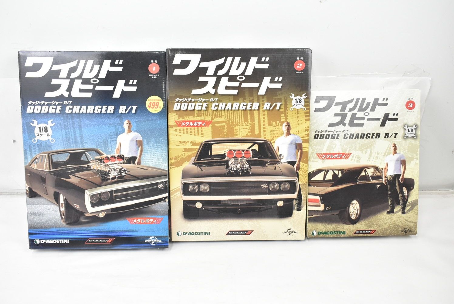 1号のみ一部組立済み