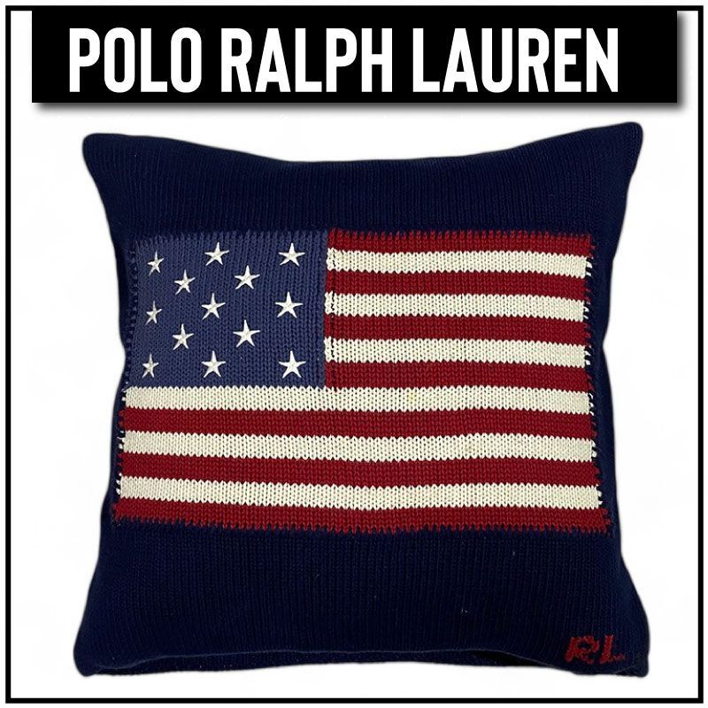 希少 POLO RALPH LAUREN ポロ ラルフローレン 星条旗 クッション カバー クッション付き アメリカ 国旗 KT60‐G‐KG -  メルカリ