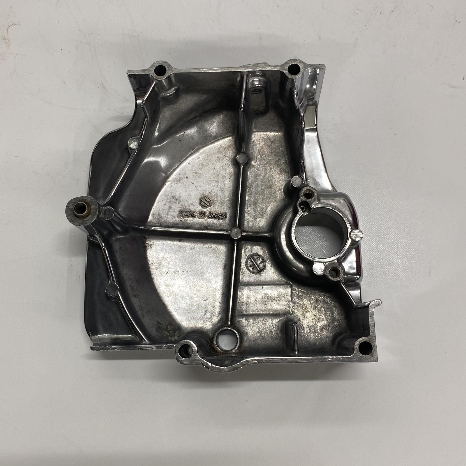 SUZUKI GS400 スプロケットカバー バレル研磨済 スズキ