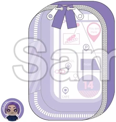 中古】バッグ 御影玲王(食べ歩き) ぬいポーチ ミニミニ缶バッジ付き 