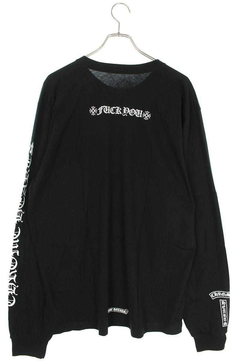 クロムハーツ CH L/S /1 バックFUCKYOU英字プリント長袖カットソー