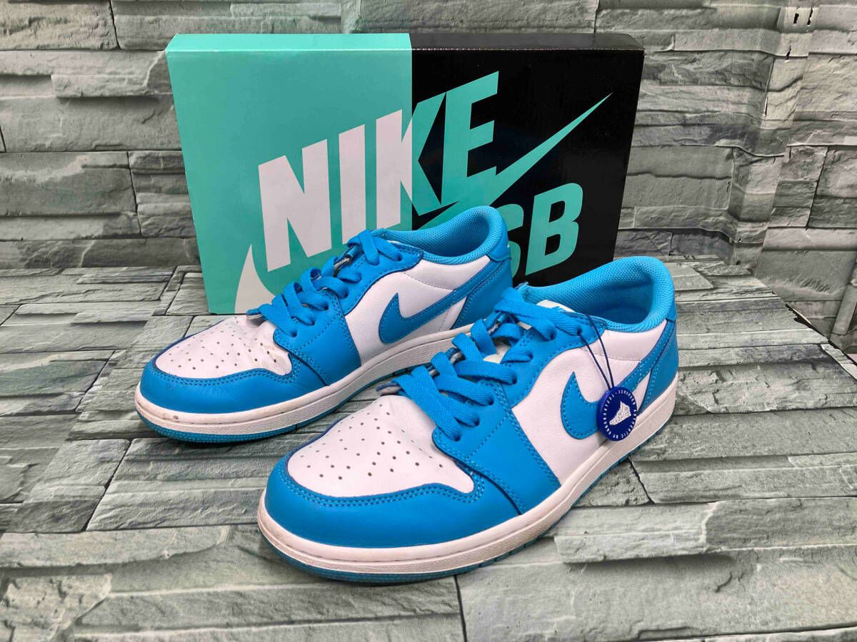 NIKEナイキ SB AIR JORDAN 1 LOW QS UNC／CJ7891-401／Eri スニーカー 