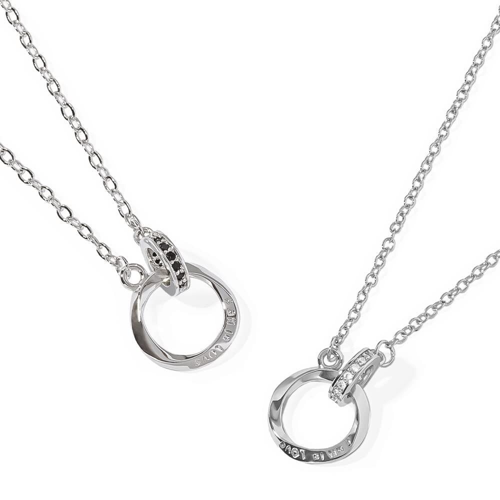 Style MSB-LSW felicitations ペアネックレス カップル プレゼント ステンレス ジュエリー ネックレス メンズ レディース 2個セット BR-J066 MSB-LSW