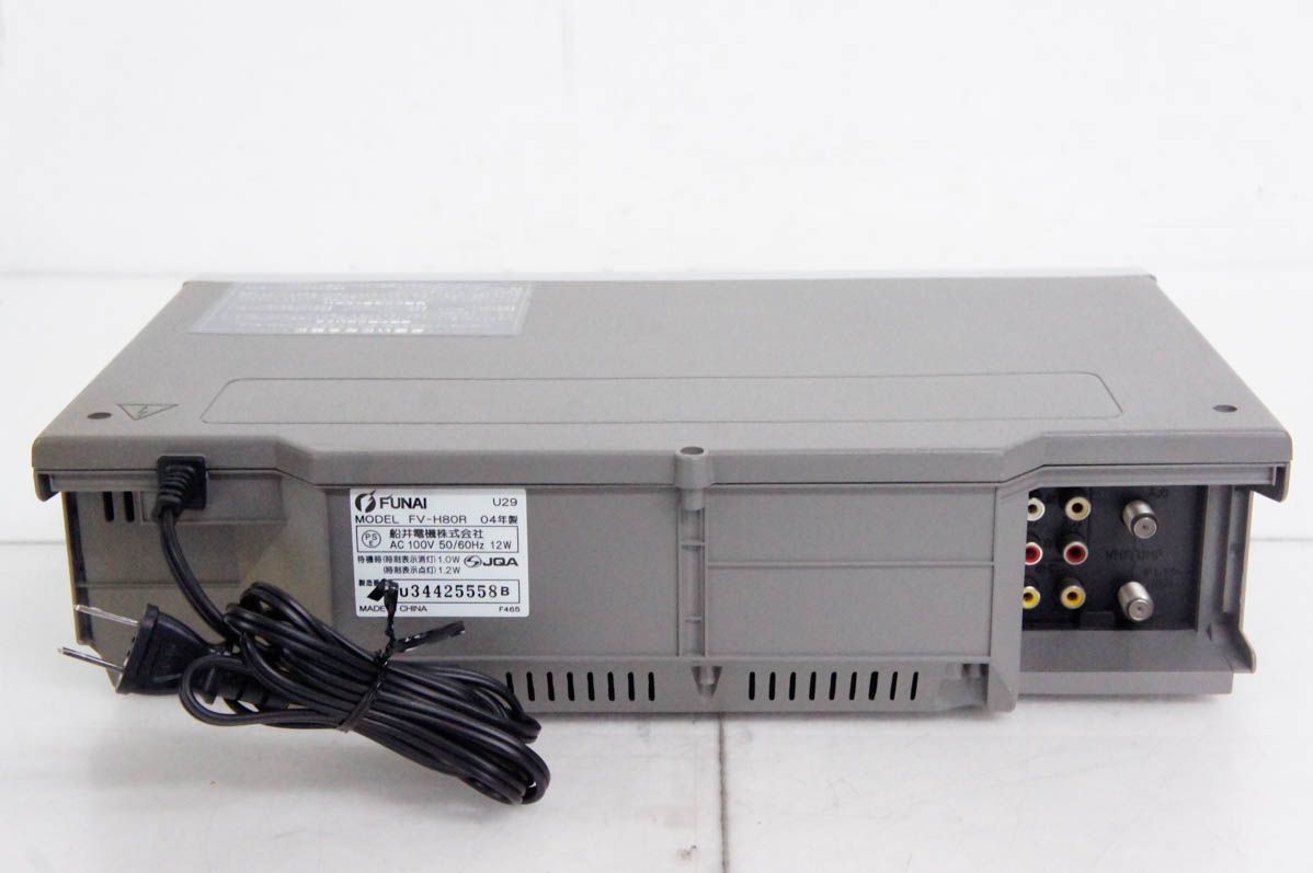 中古】FUNAI FV-H80R VHSビデオデッキ 中古】FUNAI FV-H80R VHSビデオ