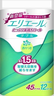 まとめ買い-6点セット】エリエールトイレット長持ち12RW45M
