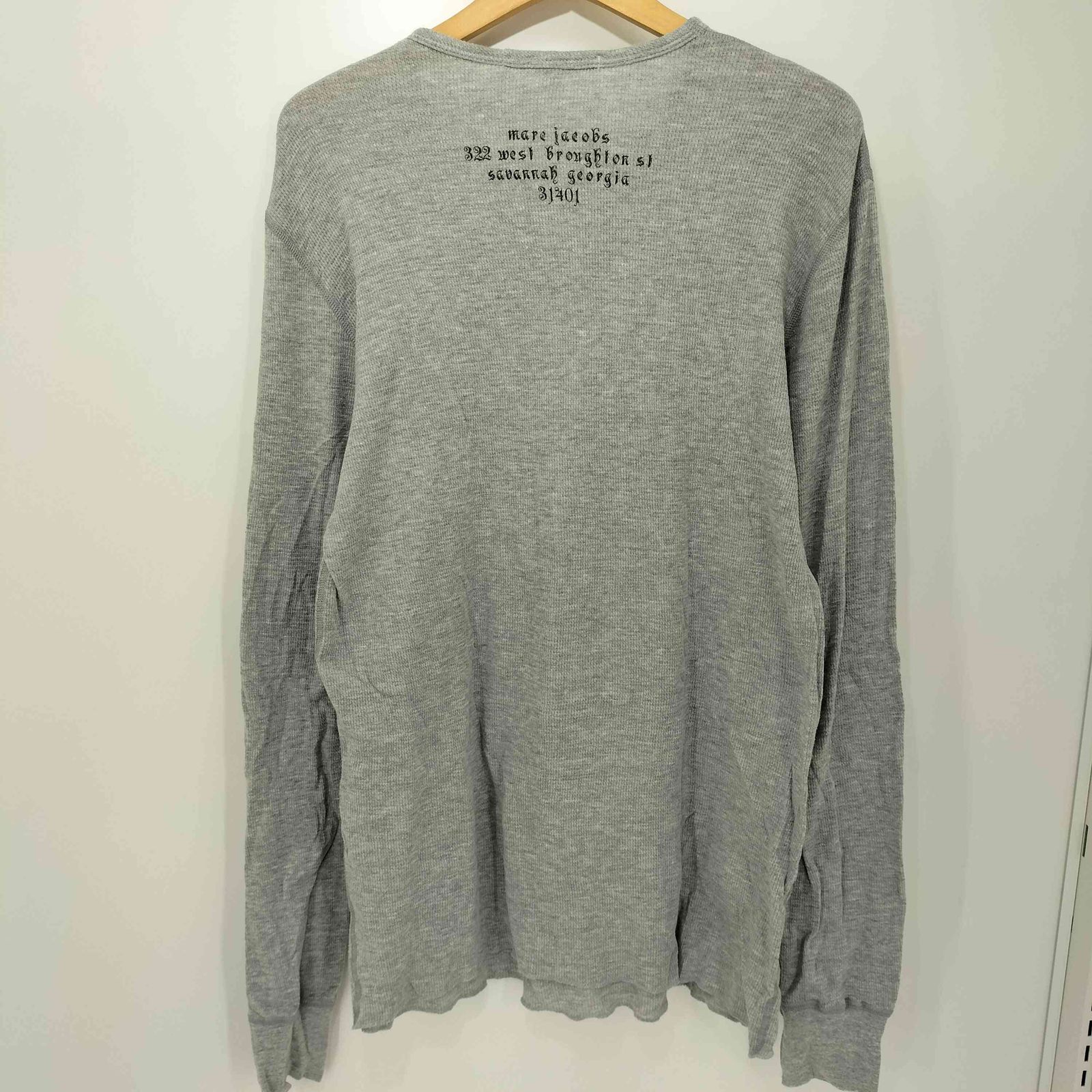 マークジェイコブス MARC JACOBS Y2K フロントプリントサーマルL/S Tシャツ メンズ  L