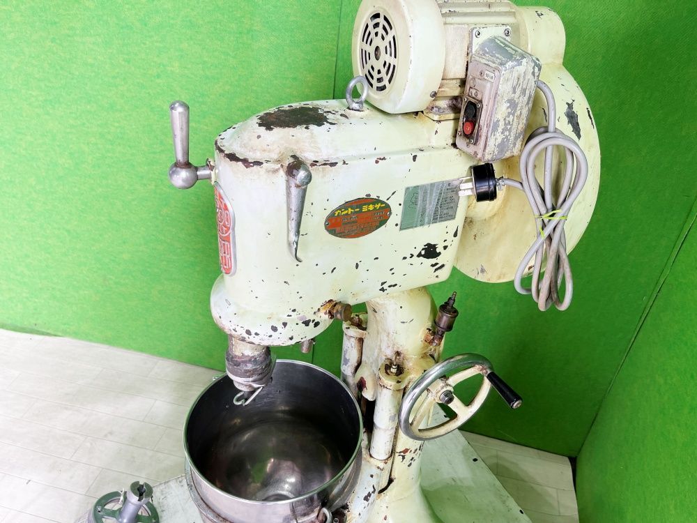 動作良好！) カントーミキサー CS型20E 釜2個+ホイッパー ドゥフック