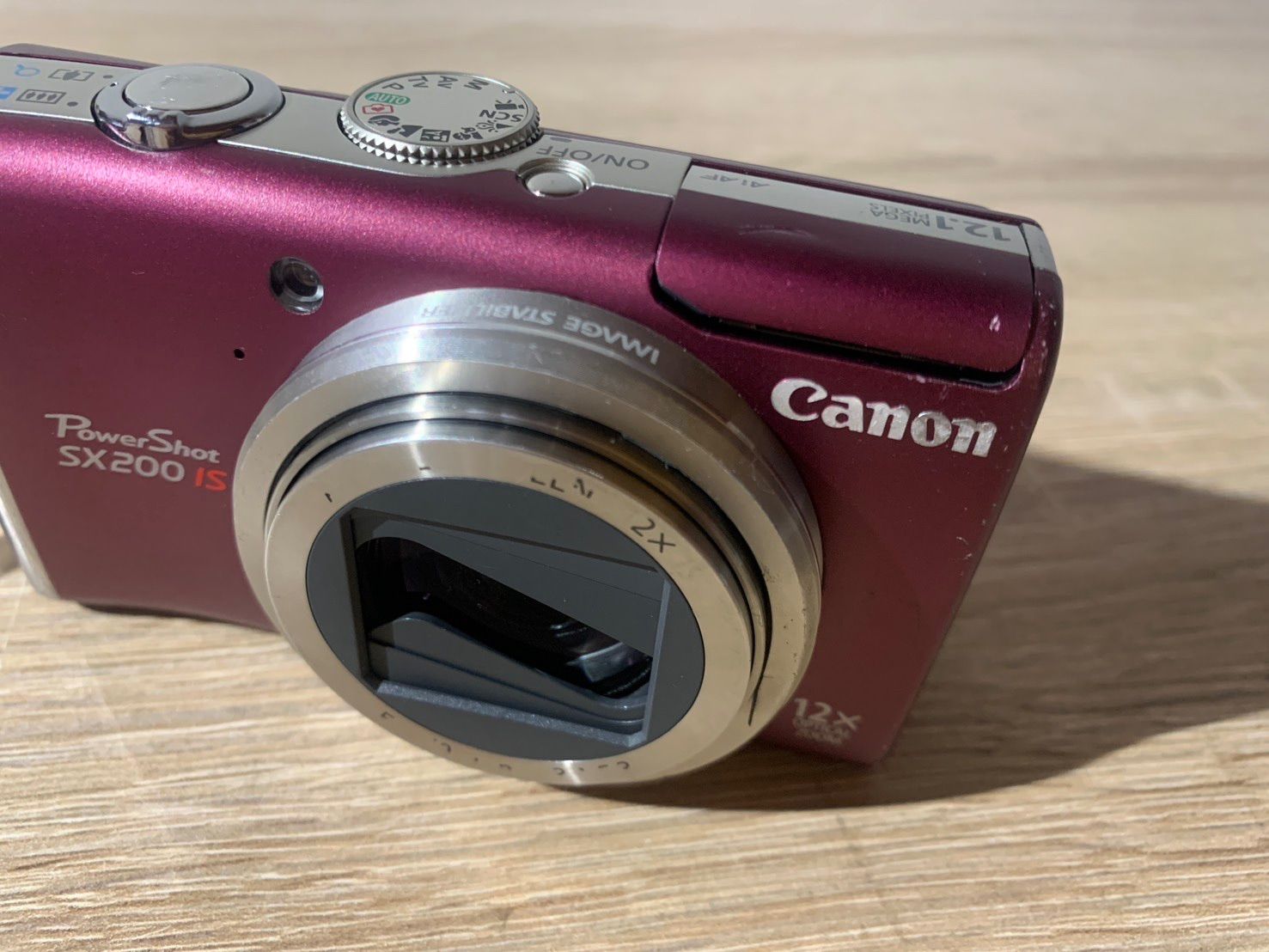 6148 Canon PowerShot SX200 IS バイオレット 動作確認済み デジカメ