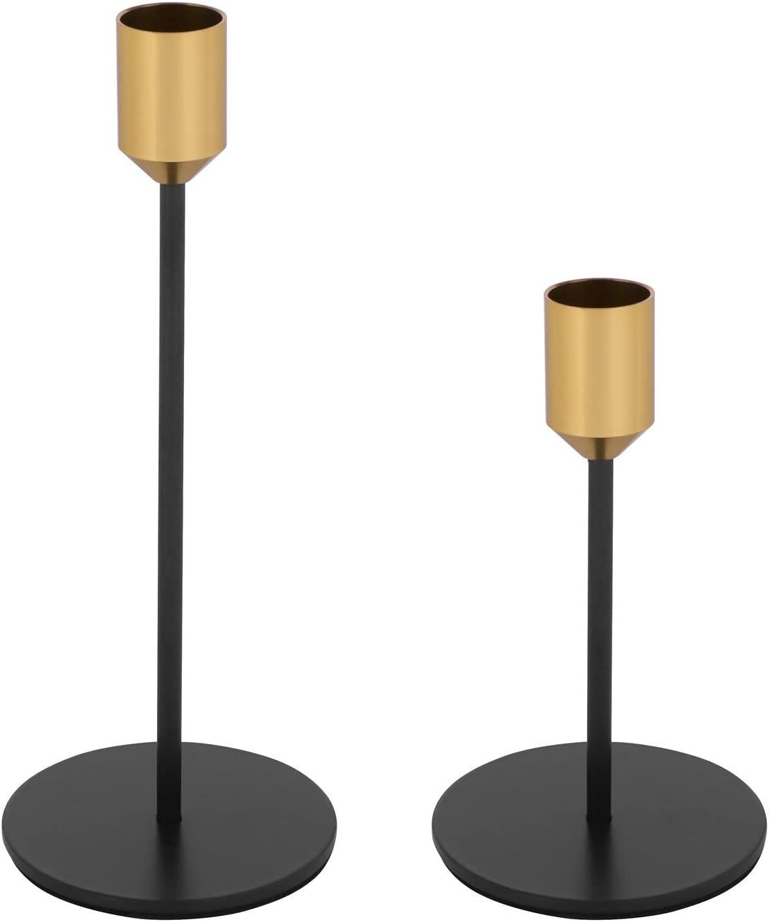 キャンドルスタンド　2本　木製　ろうそく立て　蝋燭ホルダー　アンティーク　北欧風