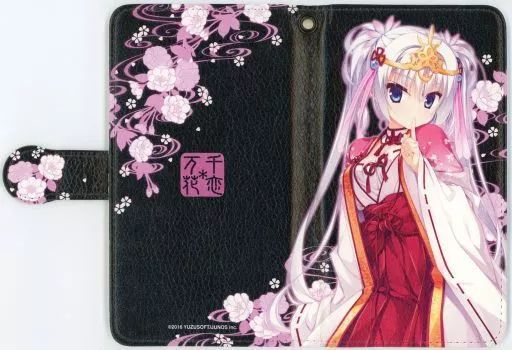 中古】携帯ジャケット・カバー F.朝武芳乃(ブラック/ver.2) 手帳型