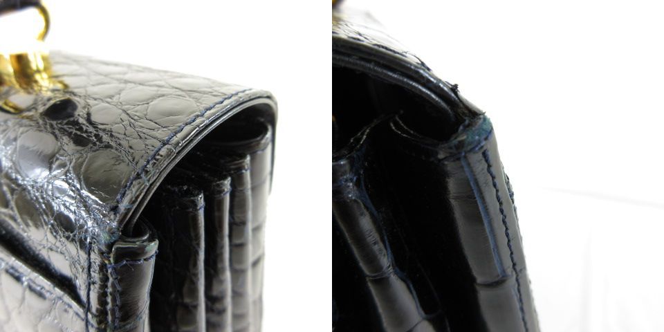 クリエーションルセ CREATION LUSSET ハンドバッグ クロコダイル 