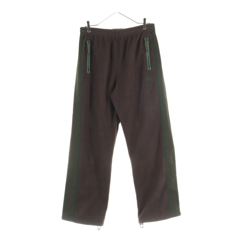 Needles ニードルス ×BEAMS FLEECE PANTS ビームス ロゴ刺繍フリースパンツ ブラウン LQ371