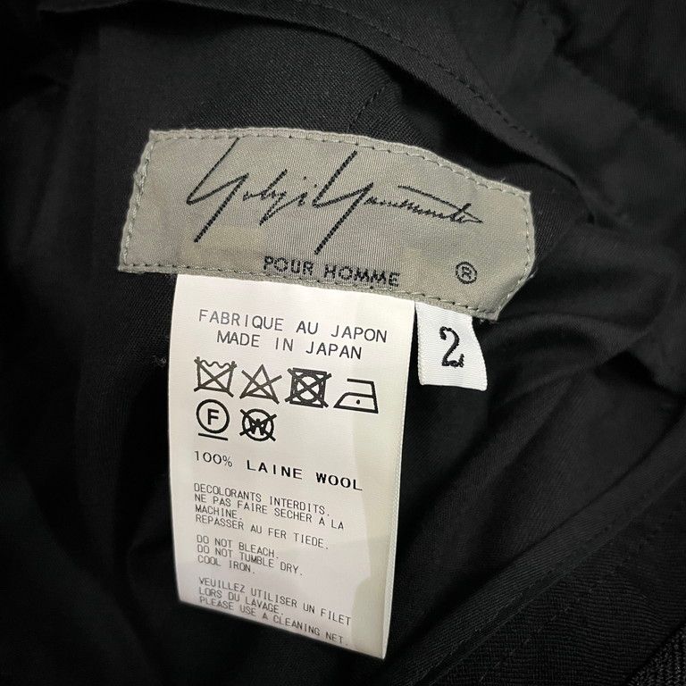 Yohji Yamamoto Pour Homme 19SS ウールギャバジンカラスパンツ 鴉 