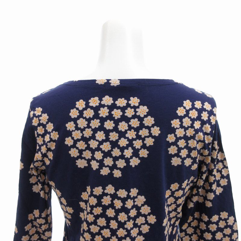 マリメッコ marimekko チュニックカットソー 花柄 ストレッチ