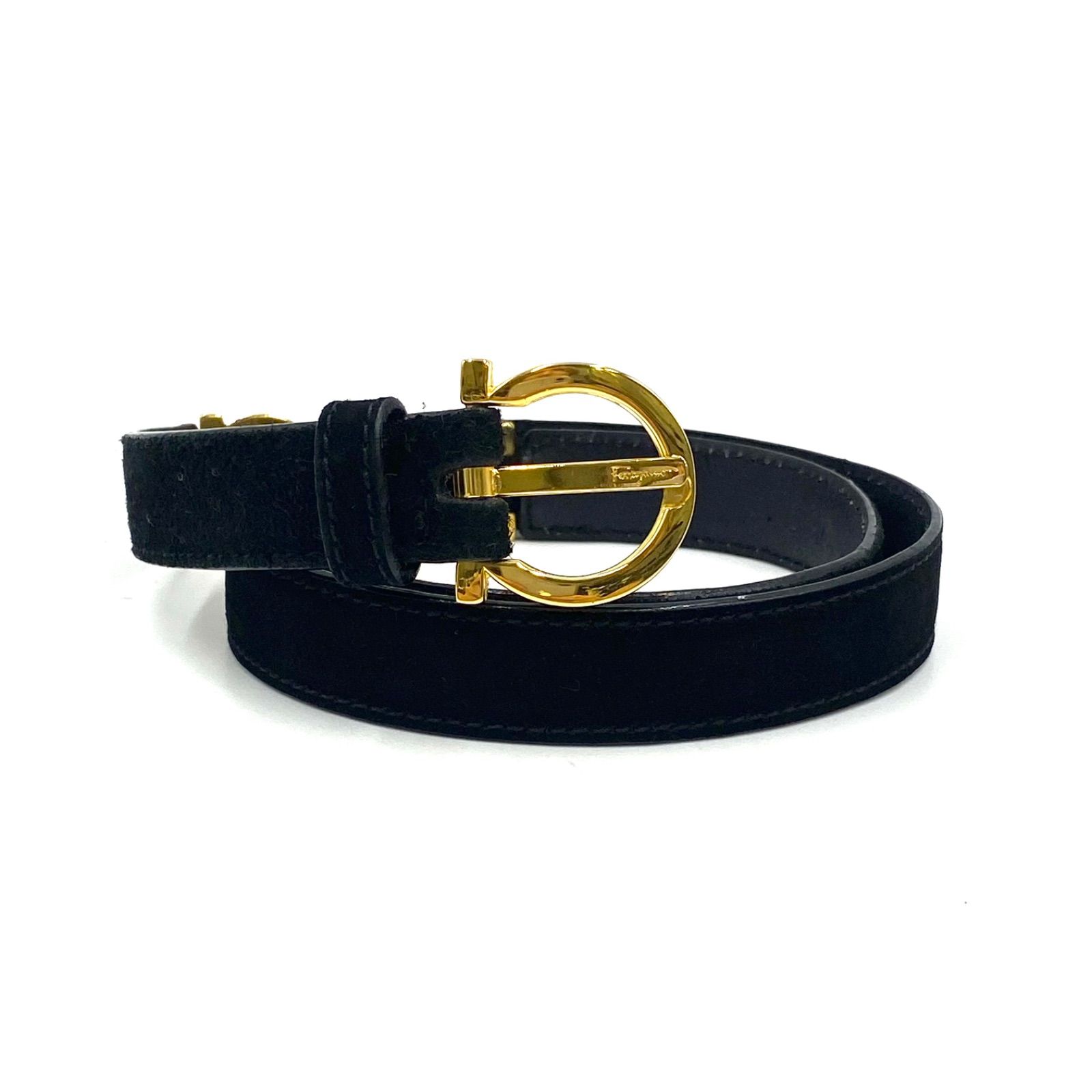 Salvatore Ferragamo Unisex Black/Brown Leather Reversible