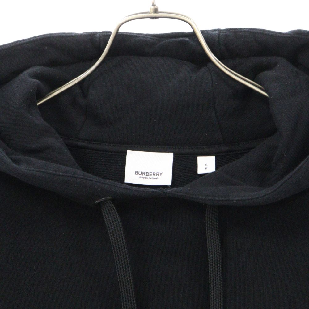 BURBERRY (バーバリー) 20SS LEXSTONE LOGO HOODIE ブランドロゴ プリント フーディ プルオーバー スウェット パーカー ブラック 8009509