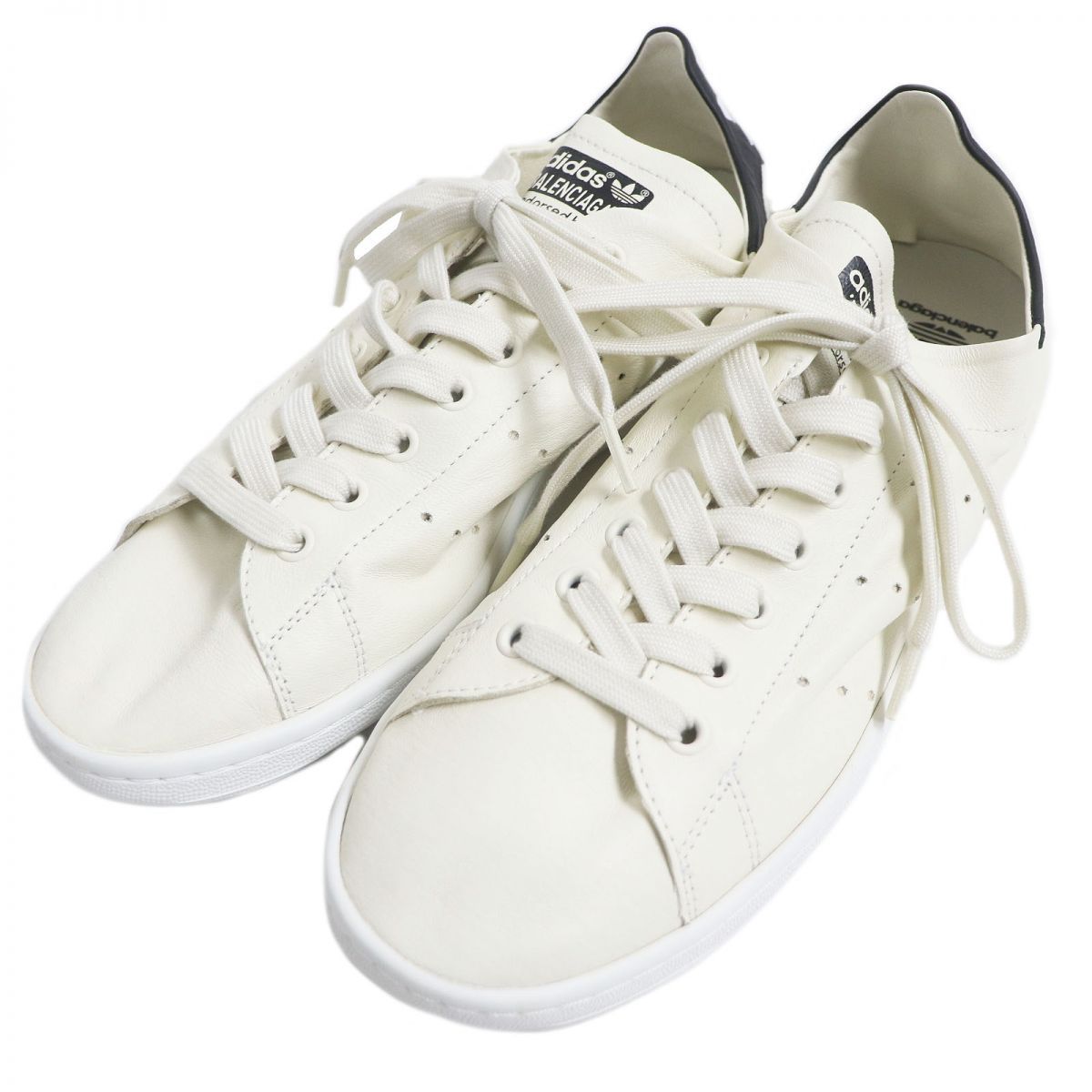 未使用品□バレンシアガ×アディダス 721835 ダメージ加工 STAN SMITH 
