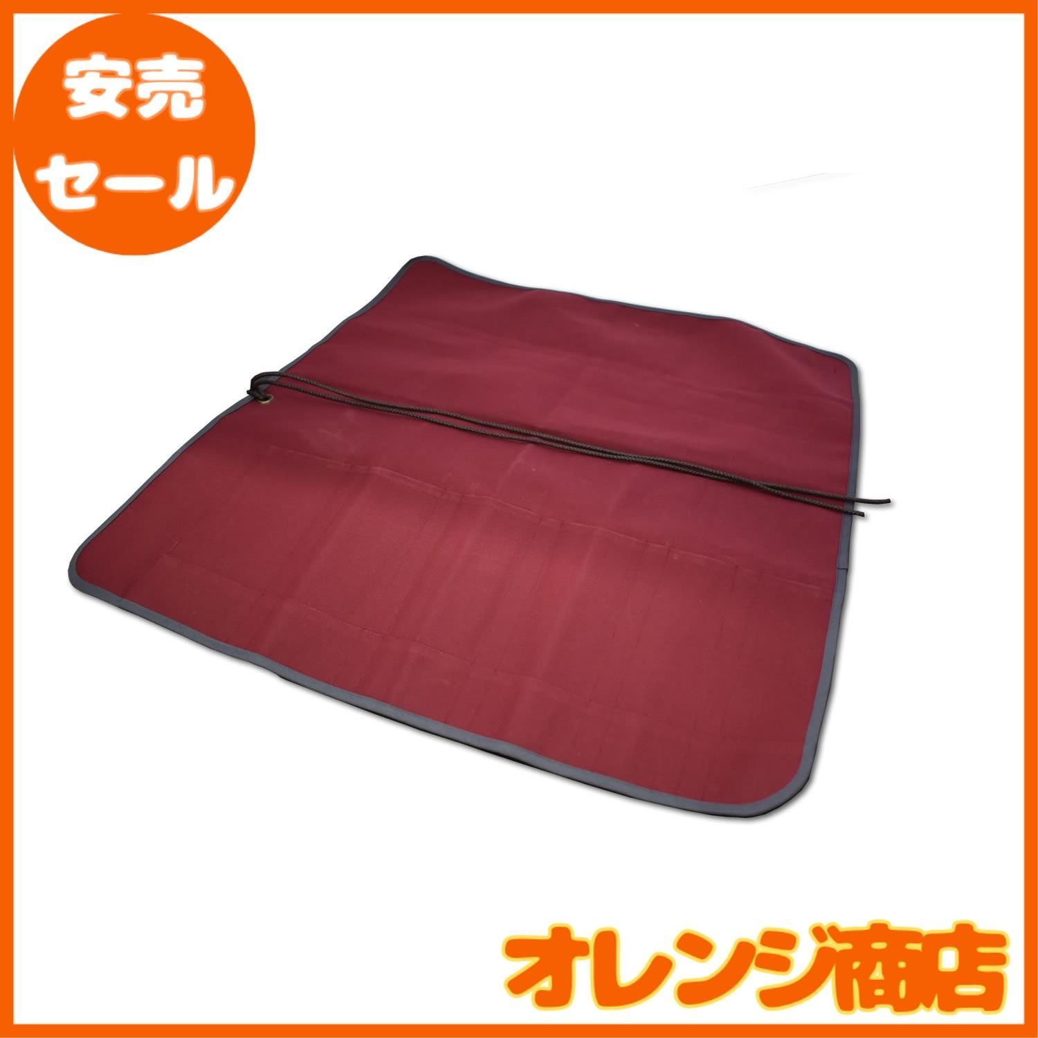 堺一文字光秀 包丁ケース 布巻き 6ポケット (えんじ dark red