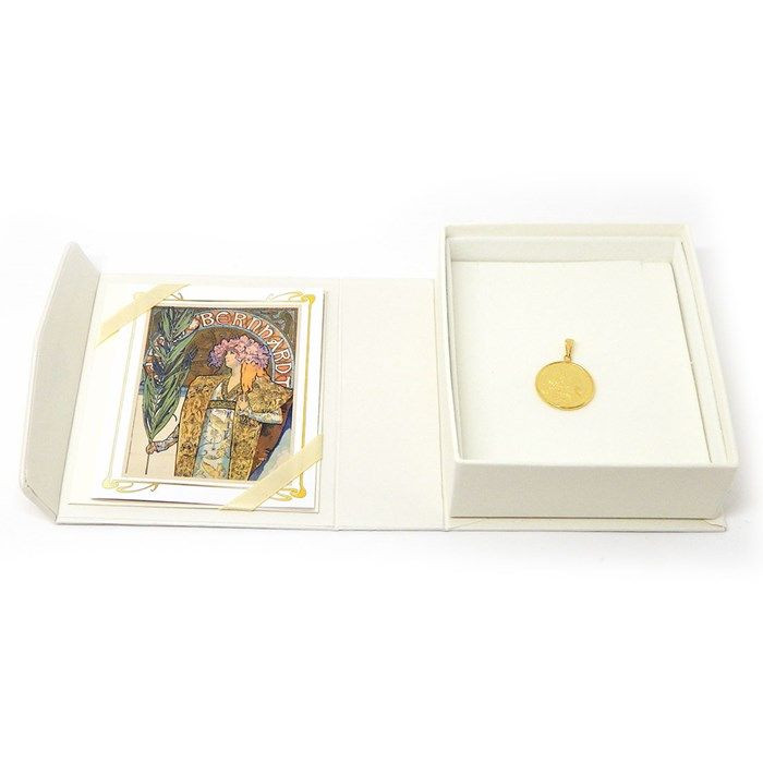 ペンダントトップ アルフォンス・ミュシャ メダル ジスモンダ 椿姫 1  