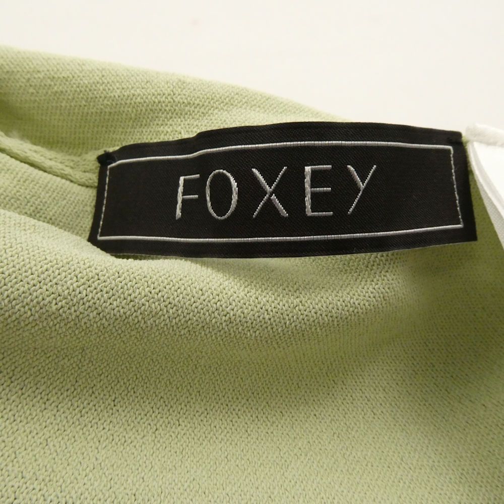 美品 FOXEY フォクシー 36823 アッパースタンダード カーディガン 40(M) レーヨン他 長袖 レディース AT1866A7 FOXEY BOUTIQUE(フォクシー) アッパースタンダードカーディガン
