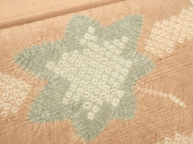 平和屋着物●九寸開き名古屋帯　紬地　絞り　楓文　正絹　逸品　CAAR7899hy 平和屋着物○九寸開き名古屋帯 紬地 絞り 楓文 正絹 逸品 CAAR7899hy