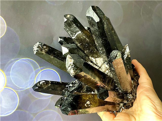 アウトレット ☆超綺麗高透明度水晶クラスターB87C6/267C13A ☆超綺麗