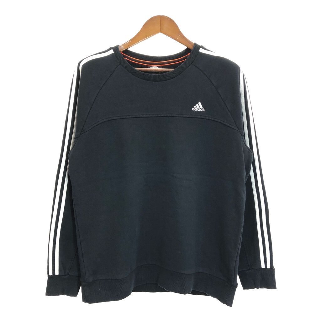 00年代 adidas アディダス スウェット スポーツ ブラック (メンズ L) 中古 古着 S7058