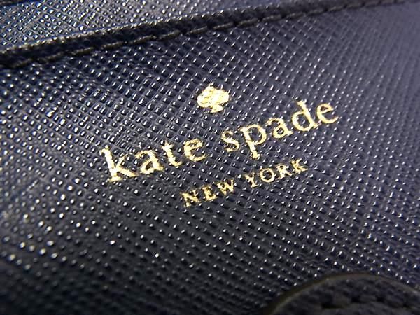 【新品未使用】ケイトスペード 名刺入れ ネイビー kate spade NEW YORK ケイトスペード 財布 katespade レザー