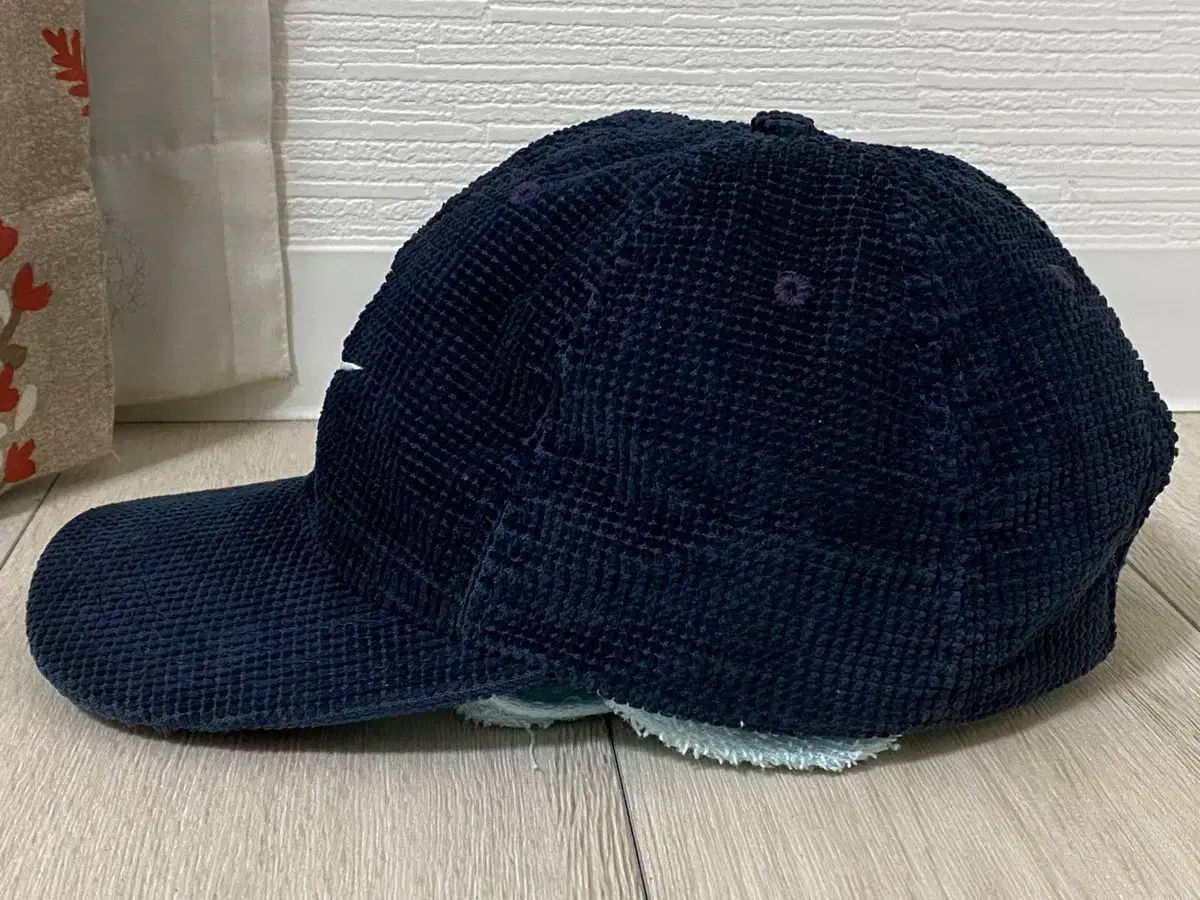 90s NIKE ナイキ 刺繍 スウッシュ コーデュロイ ボールキャップ 米国製