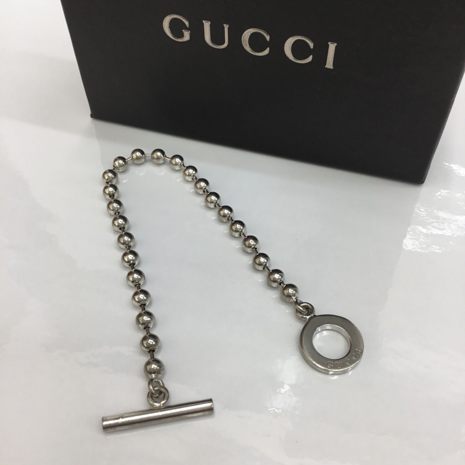 GUCCI グッチ ／ グッチボールチェーン Tバー式クラスプ ／ グッチT 