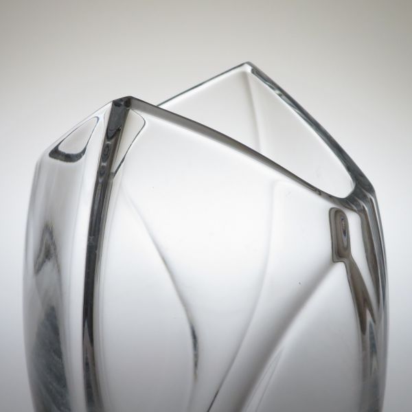 バカラ 花瓶 ○ ジベルニー ベース ヴェース 22.5cm クリスタル 少し訳
