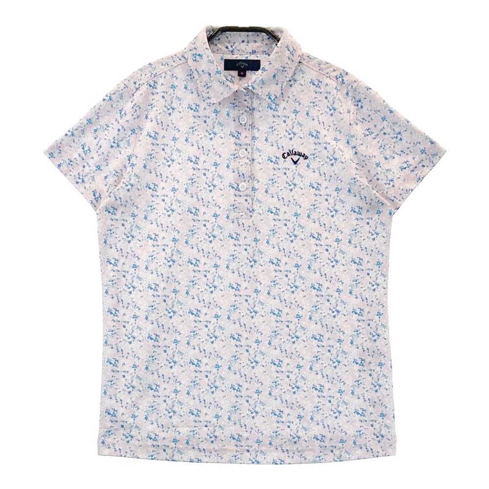 サイズ M CALLAWAY キャロウェイ 2025年 H24134206 半袖ポロシャツ 総柄 ピンク系 240101285852 ゴルフウェア レディース ストスト