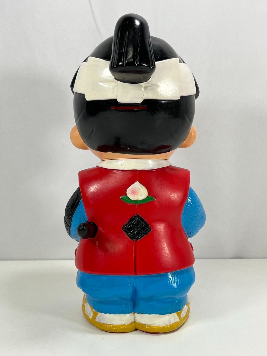 信用金庫 桃太郎 信ちゃん ソフビ 貯金箱 店頭用 カウンター用