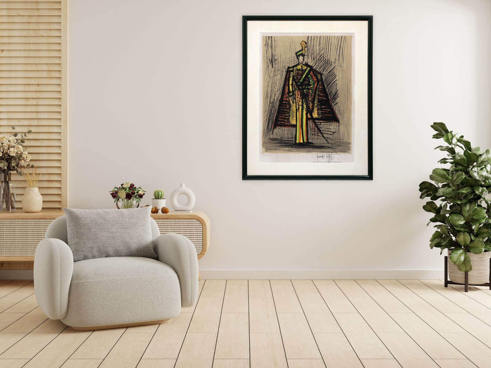 ベルナール・ビュッフェ 「ドン・フォセ」 リトグラフ 版画 絵画 ベルナール・ビュッフェ 「ドン・フォセ」 リトグラフ 版画 絵画